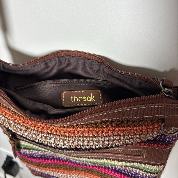 The Sak Lucia Crochet Crossbody Bag Women's Small Excellent Condition - Picture 13 of 16
